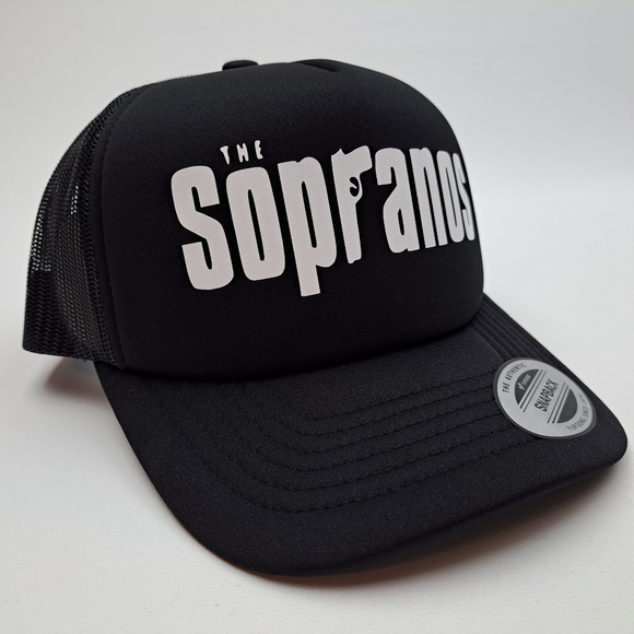 The Sopranos Foam Trucker Mesh Snapback Cap Hat Black - Picture 3 of 4